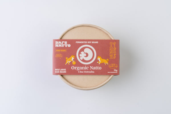 手作りオーガニック納豆 Hand made organic bean natto【Mid Size cup】70g