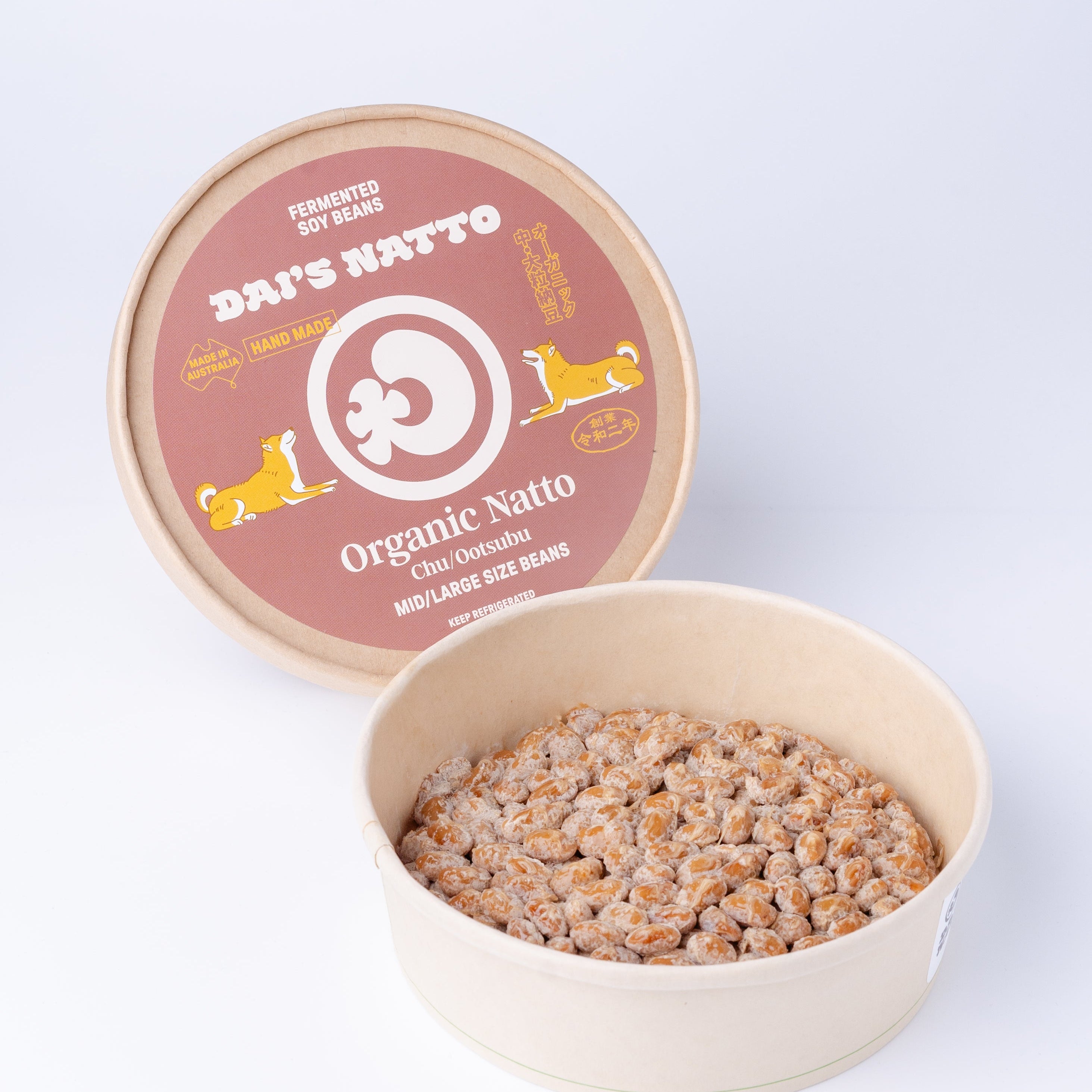 手作りオーガニック納豆 (冷蔵) - Hand Made ORGANIC Natto (chilled) -220g