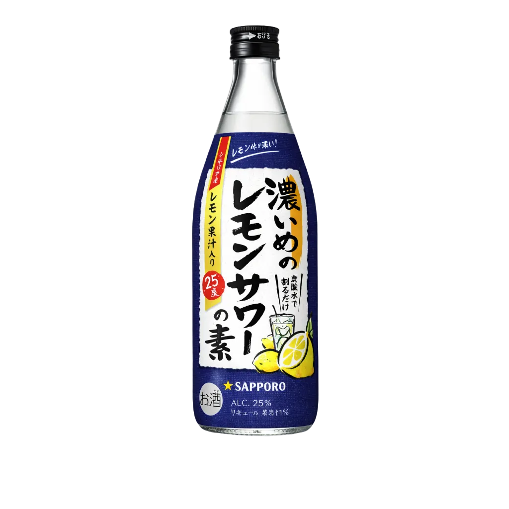 SAPPORO Rich Lemon Sour Ingredients/ サッポロ 濃いめのレモンサワーの素 500ml 25%
