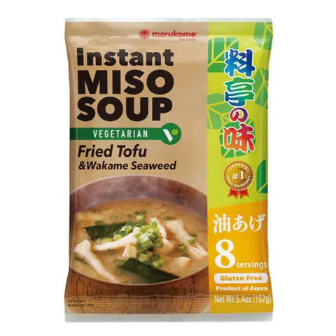 マルコメ料亭の味　みそ汁（油揚げ）RYOTEINOAJI MISO SOUP AGE  8pack 【賞味期限切れ】＊Expired＊