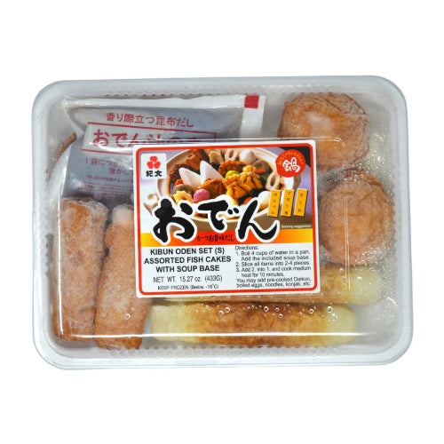 紀文 おでん セット 1-2人前 (冷凍）- Oden Hot Pot Set with Soup for 1-2 people -