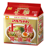 MARU­CHAN SEIMEN SOY SAUCE 5pack - マルちゃん正麺 醤油 5pack