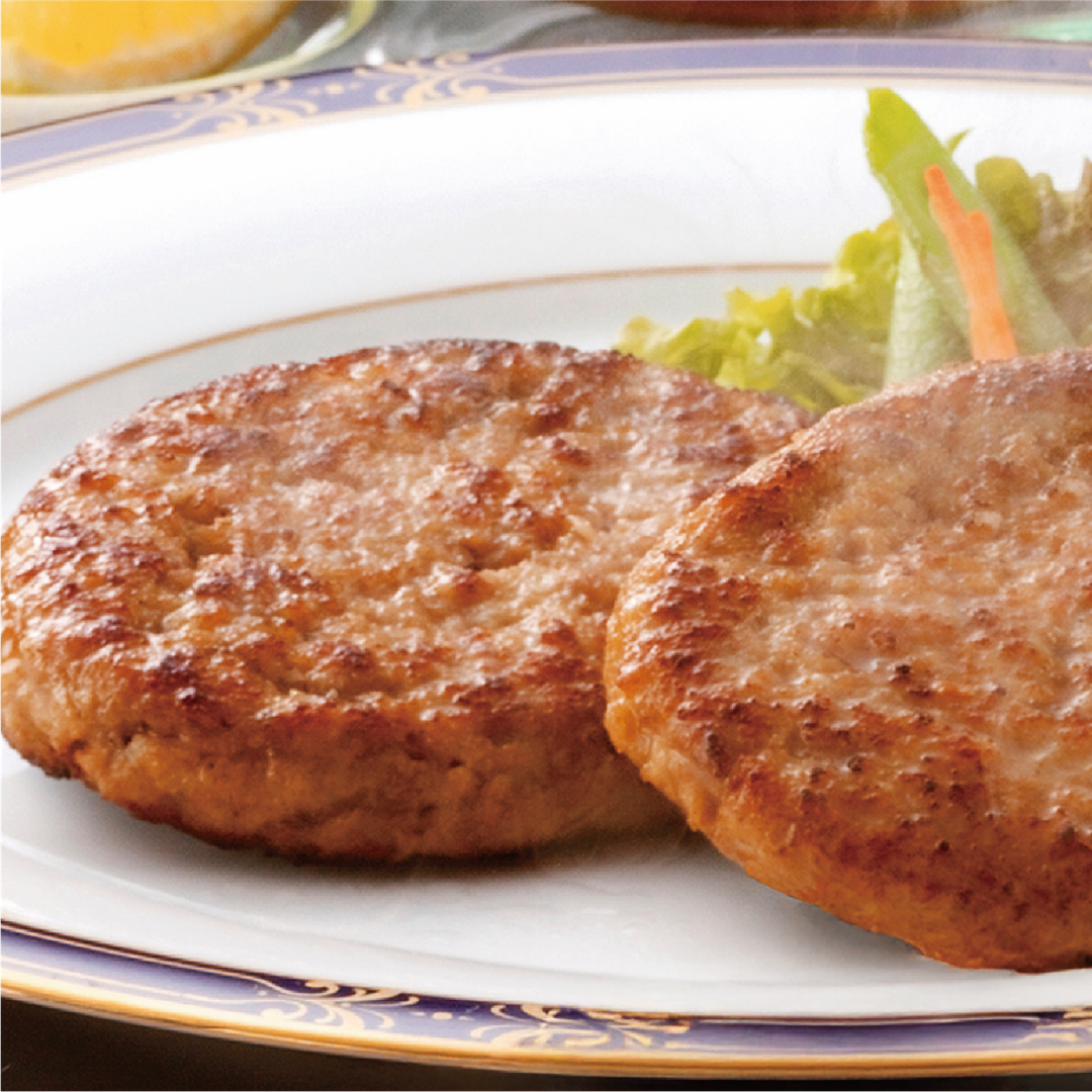 Beef Burgers Patties (House Made) 4 pcs (Frozen) - 生ビーフハンバーグ (自家製) 4pcs (冷凍）