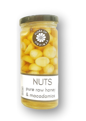 生はちみつマカダミアナッツ入 Pure Raw Honey and Macadamia Nuts (Castlecrag Honey) 340g (Copy) (Copy)