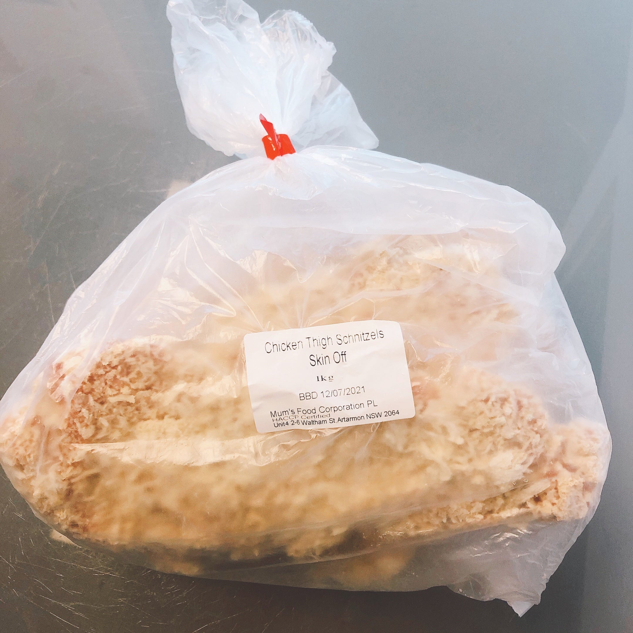 Chiken Cutlet Thigh Fillet Skin Off Frozen - もも肉チキンカツ（冷凍）1kg