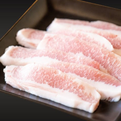 とんとろ ( 豚 ) 焼肉カット (冷凍) 200g  Fatty Pork Belly Yakiniku Cut (Frozen) $8.50