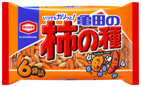 亀田製菓 柿の種 (6袋入） - Japanese Rice cracker with Peanuts ( 6bag inside ) -