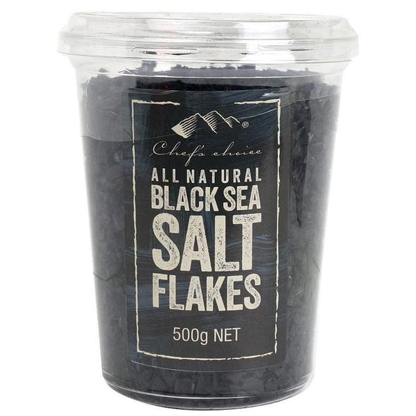 All Natural Black Sea Salt Flakes  - 天然 黒塩フレーク - 500g