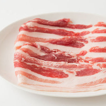 Pork Belly Slice  Frozne - 豚ばら肉スライス 2mm スライス（冷凍） 1kg